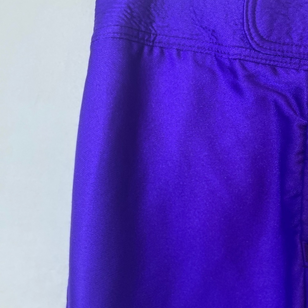 Vibrant Purple Women's Cropped Pants - Picture 4 of 15